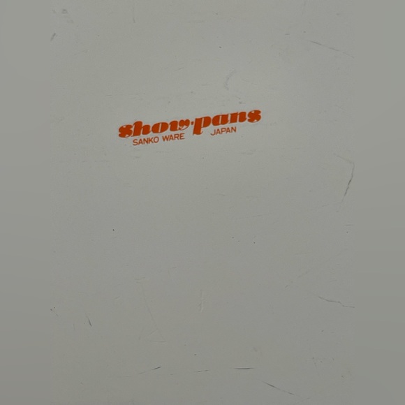 Vintage Retro 70’s Sanko Ware Show-Pans Orange Floral Enameled Tray❤️ - Picture 6 of 11